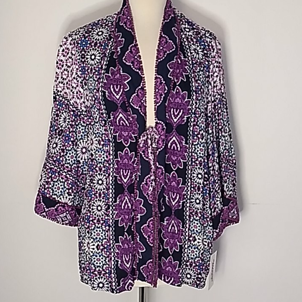 Lightweight Boho Kimono Cardigan Size M